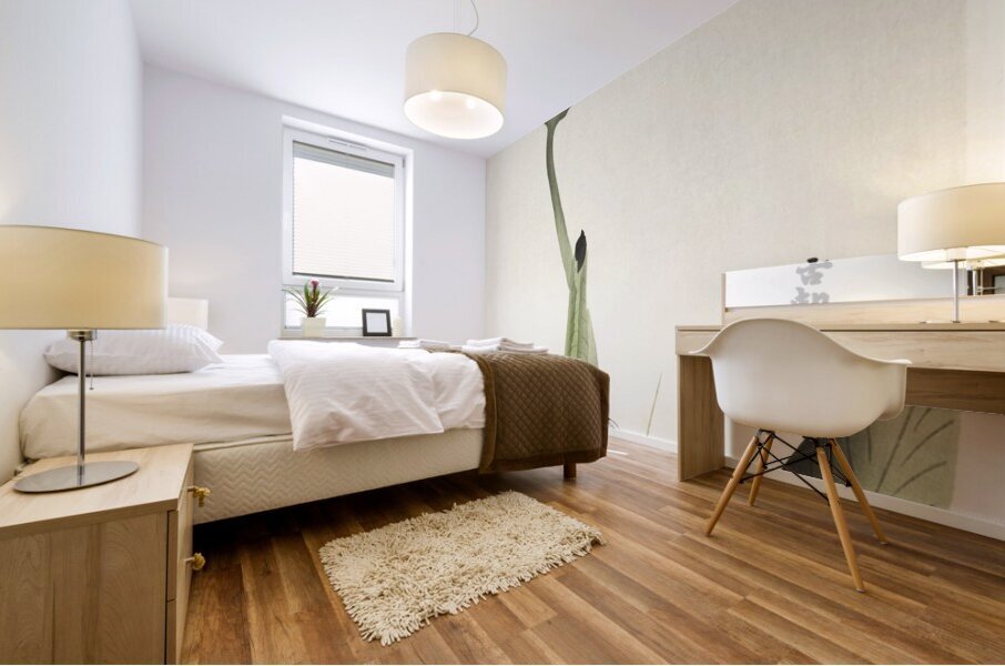 Libelle and lotus 1900 - 1930 by Ohara Koson 1877-1945. Mural print