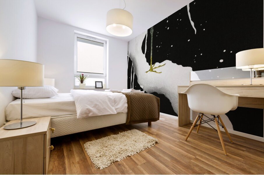 Chrysanthemums 1925-1936 by Ohara Koson 1877-1945. Mural print