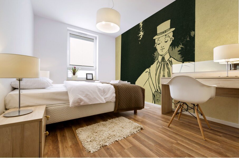 The Best Guide to Boston 1898–1900 poster of a woman by Ethel Reed.  Mural print