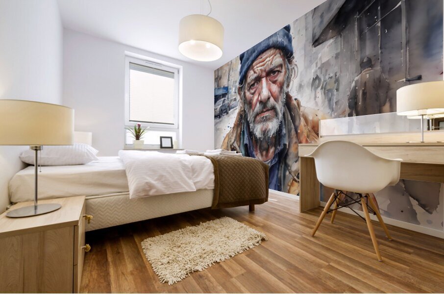 Watercolor Whats Left By Bruce Lazarus Mural print