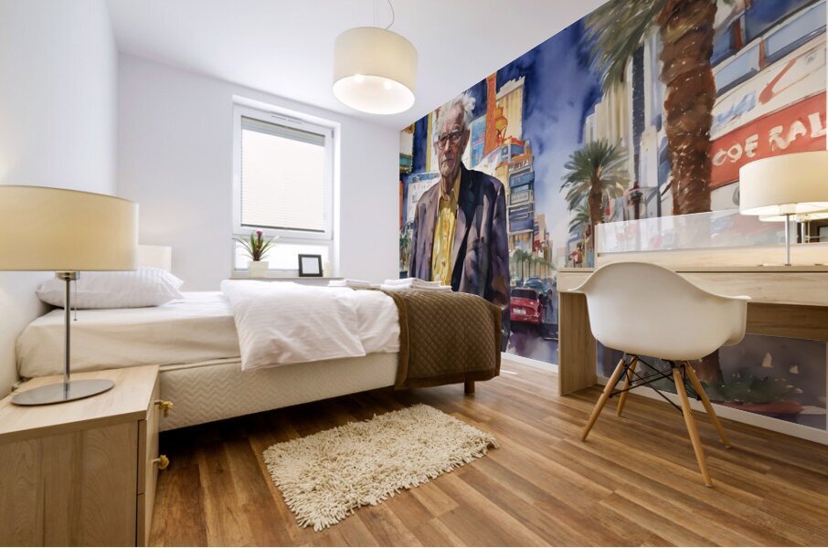 Watercolor  “Maybe Today”  By Bruce Lazarus Mural print