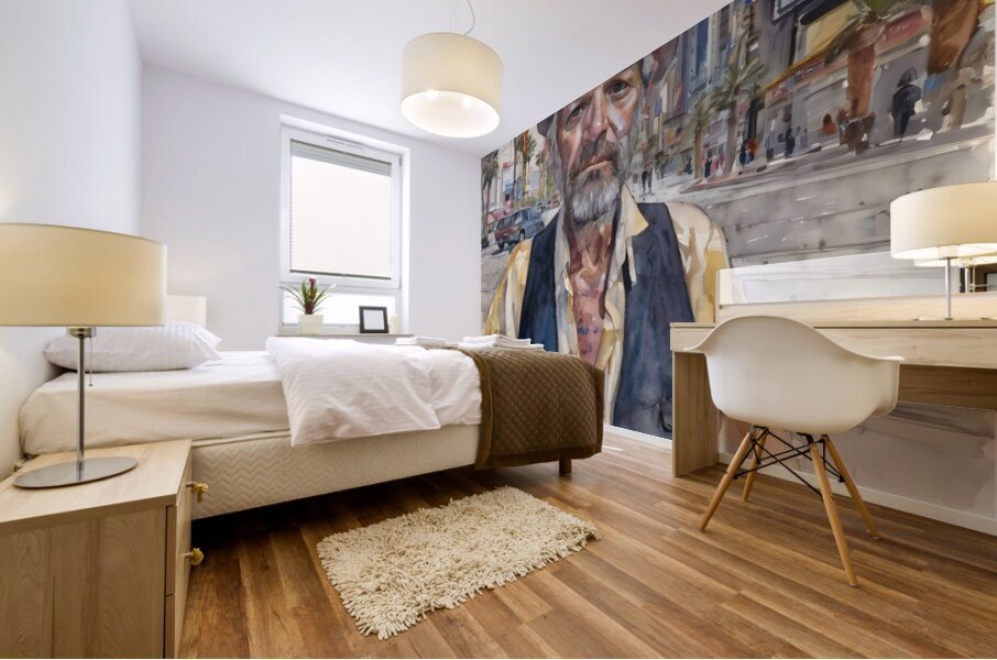 Watercolor You Never Know By Bruce Lazarus Mural print