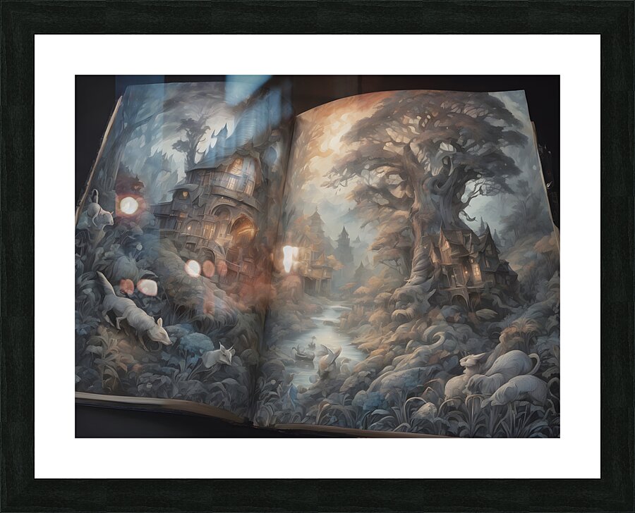 Fantasy Fable Book By ISHISH Picture Frame print