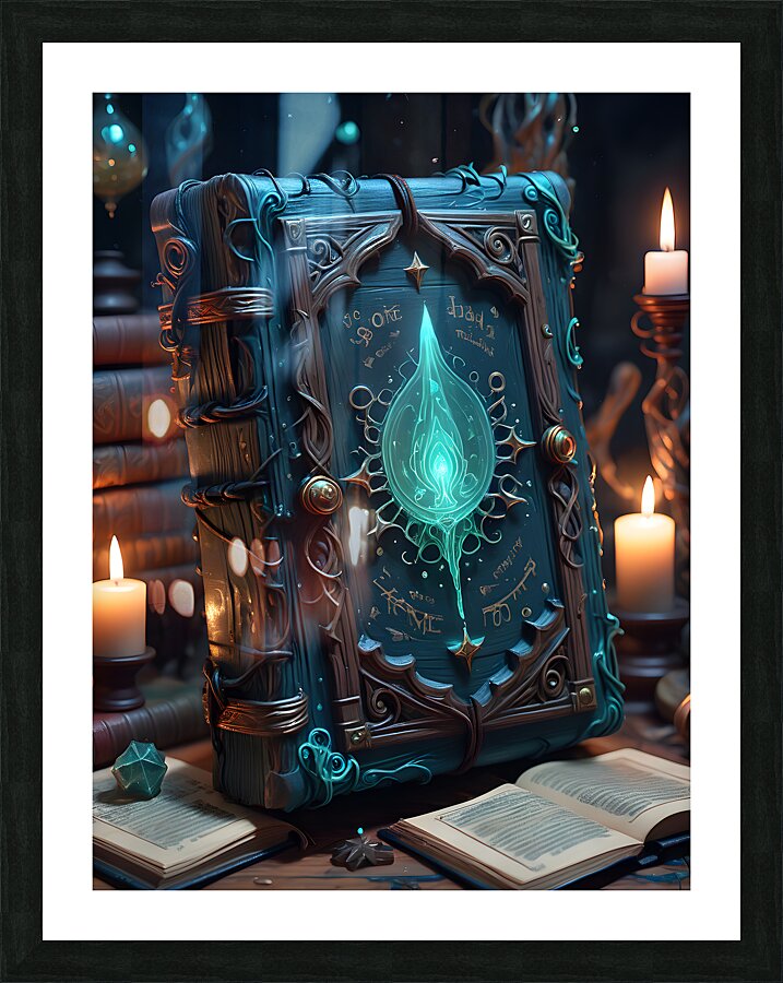 Wizards Spell Book By ISHISH Picture Frame print
