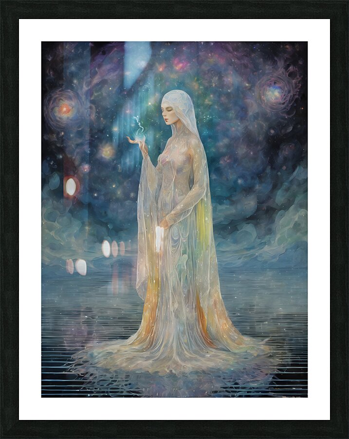 The Mystical Lady By ISHISH Picture Frame print