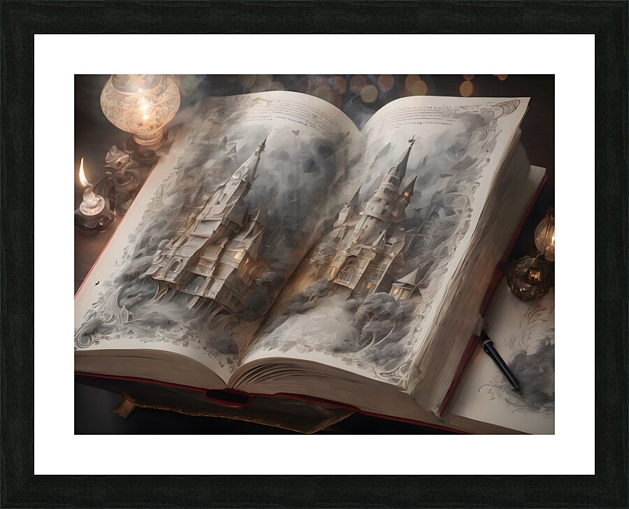Fabled Castle Book By ISHISH Picture Frame print
