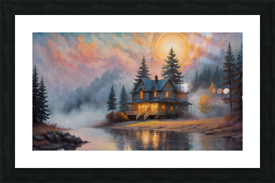 Whispering Clouds By ISHISH Picture Frame print