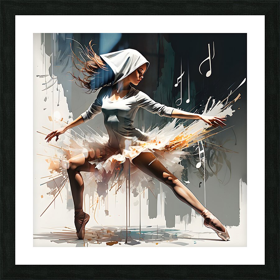 Hooded Ballerina By ISHISH Picture Frame print