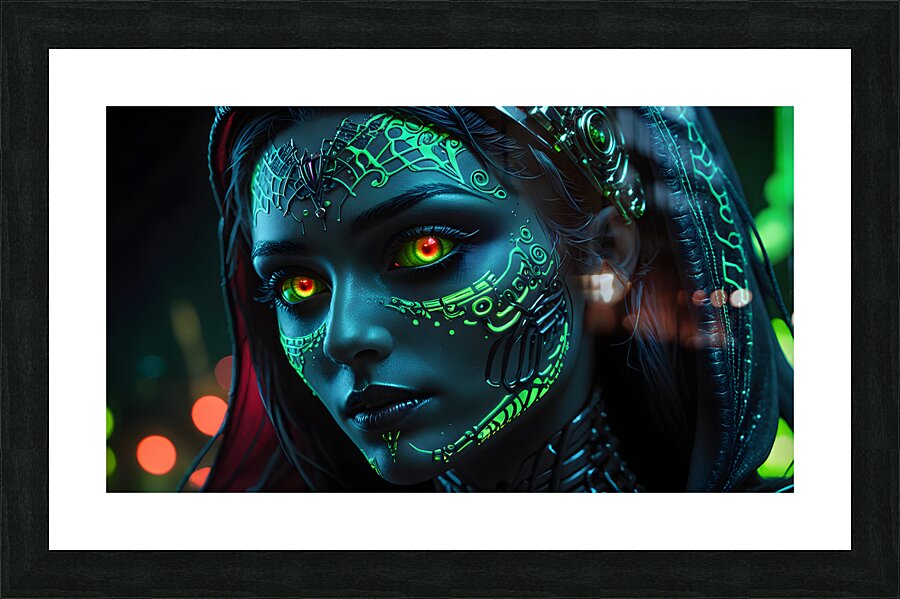 Cyberpunk Nymph By ISHISH Picture Frame print