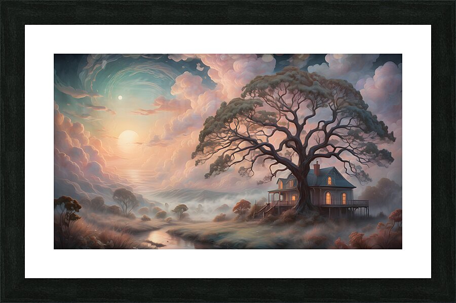 Whispering Clouds By ISHISH Picture Frame print
