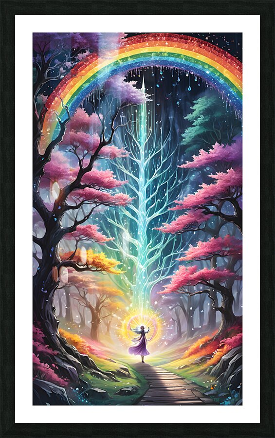 Path To Heaven By ISHISH Picture Frame print