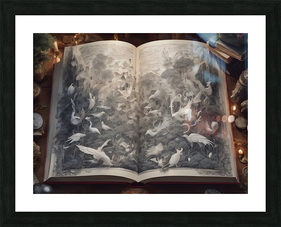 Fabled Illusion Book By ISHISH Picture Frame print