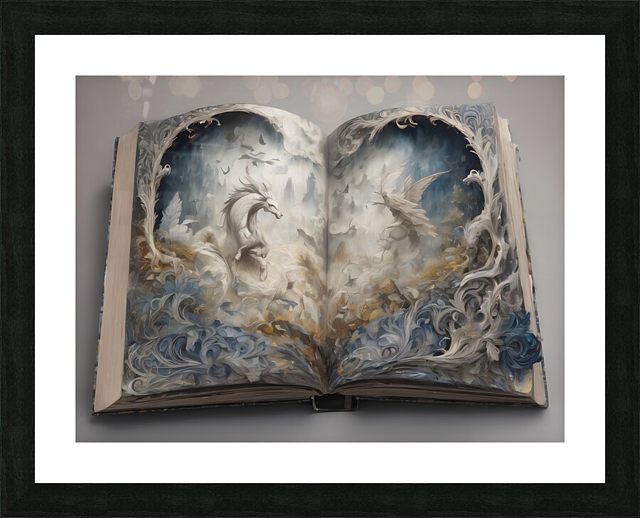 Fabled Fairy Book By ISHISH Picture Frame print