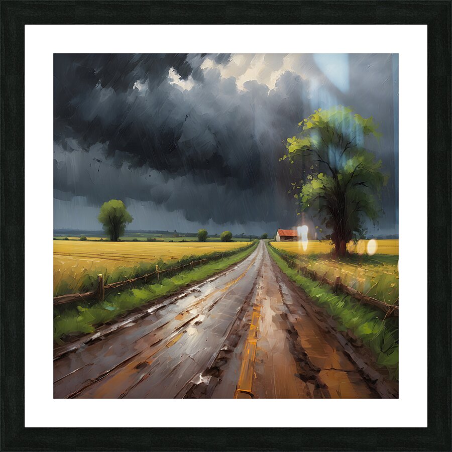 Down The Dirt Road By ISHISH Picture Frame print