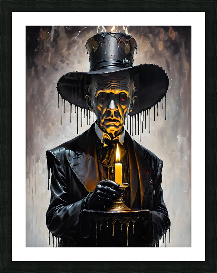 A Drip-ling Candle Ghost By ISHISH Picture Frame print