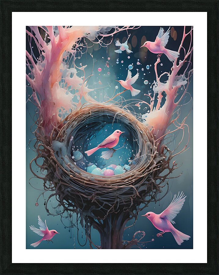 Gossamer Nest By ISHISH Picture Frame print