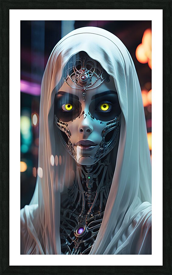 A Beautiful  Titanium Ghost Nymph By ISHISH Picture Frame print