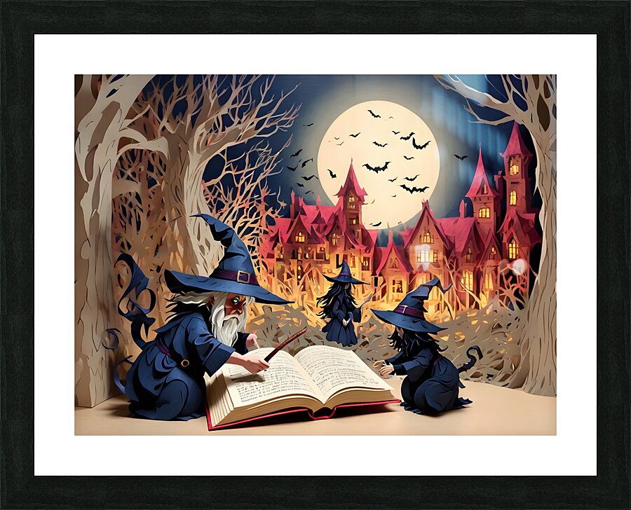 Witches Spell  Book By ISHISH Picture Frame print