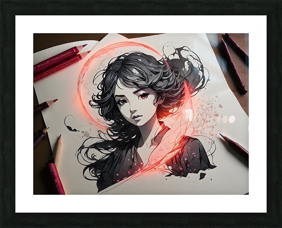 Magical Young Lady By ISHISH Picture Frame print