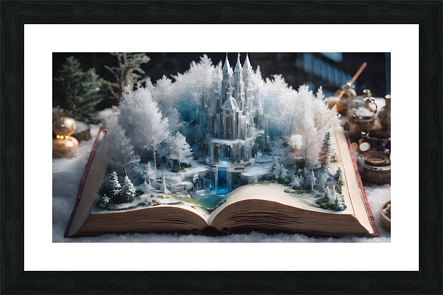 Magical Ice  City By ISHISH Picture Frame print