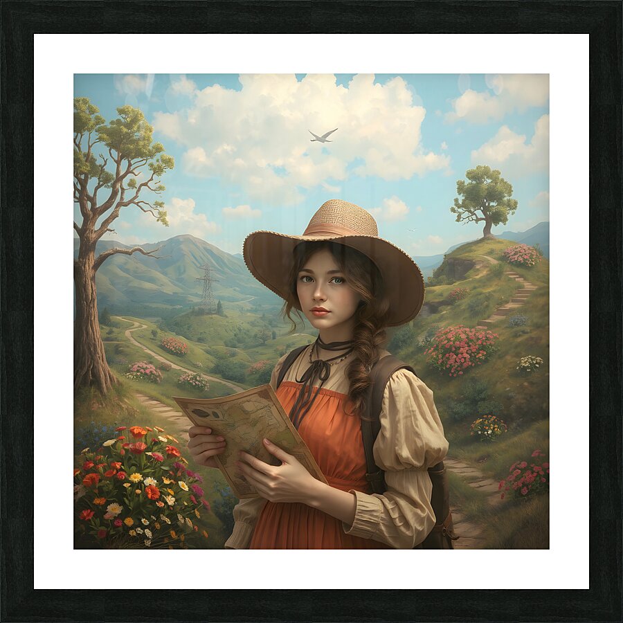 Traveler From an Antique Land By ISHISH Picture Frame print