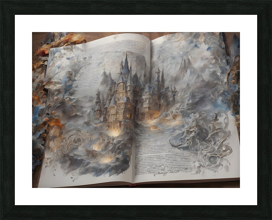 Fabled Castle Book By ISHISH Picture Frame print