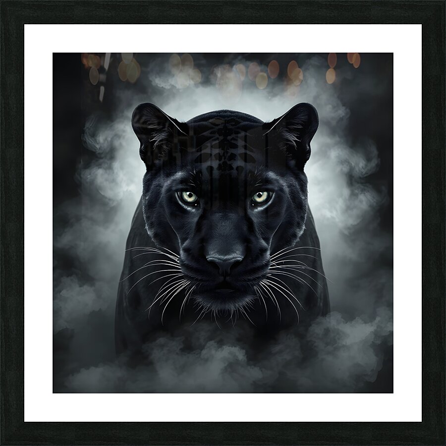 Mysterious Black Panther By ISHISH Picture Frame print