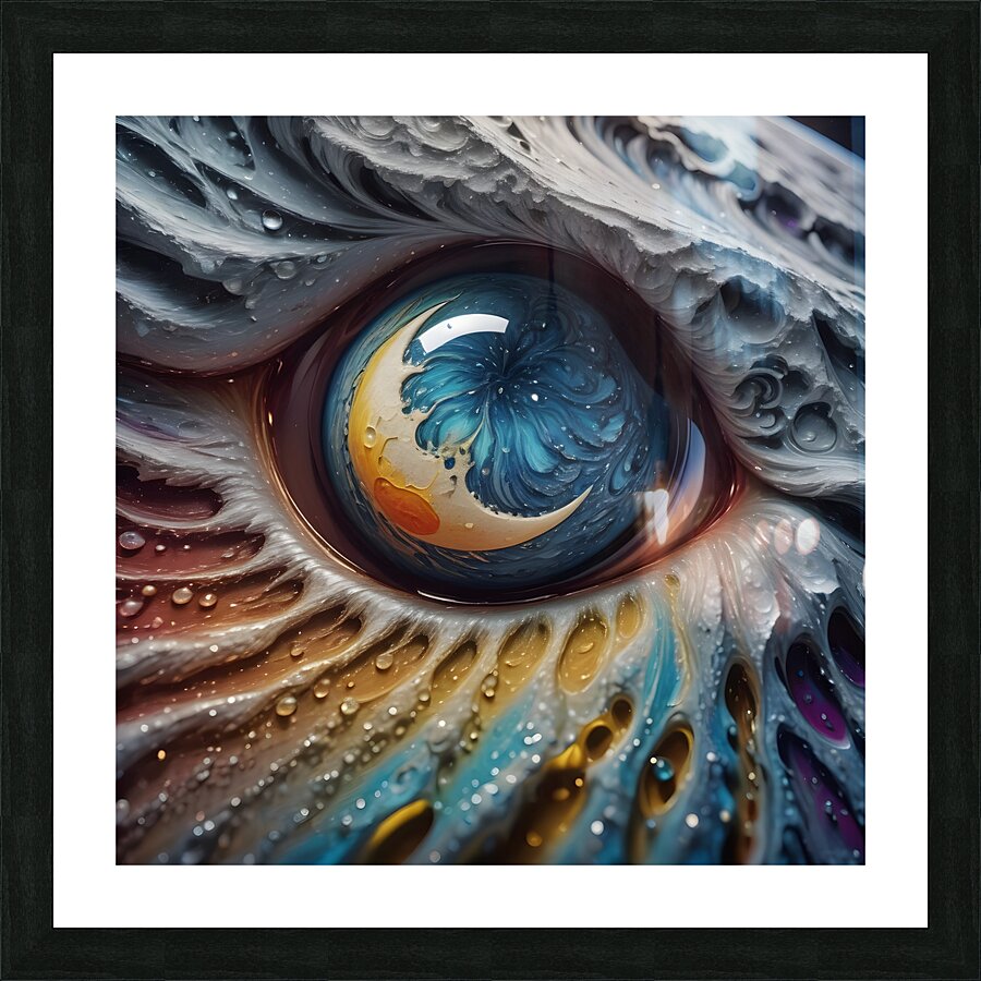 Moon Flood By ISHISH Picture Frame print