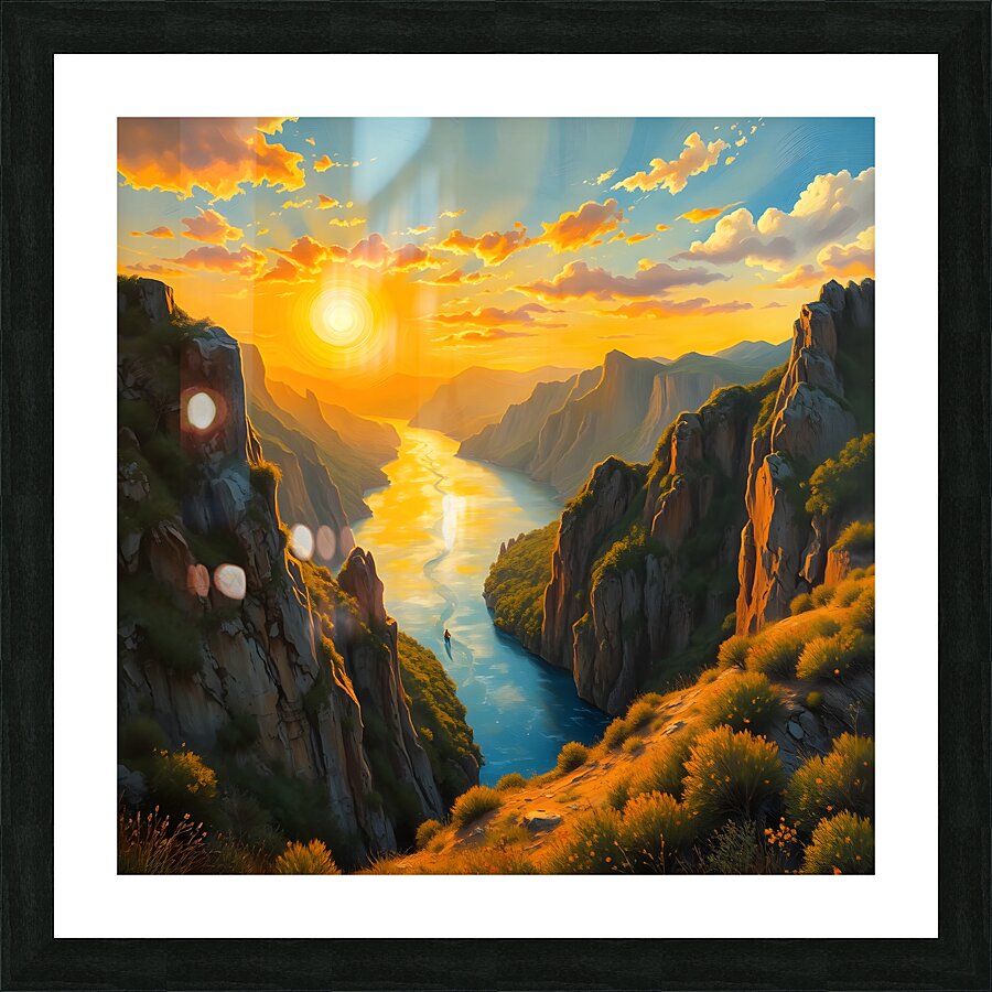 Suns Radiat Glow By ISHISH Picture Frame print