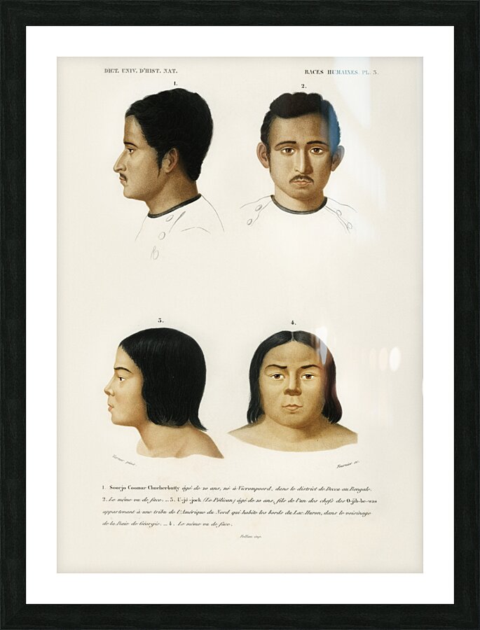 Human race Picture Frame print