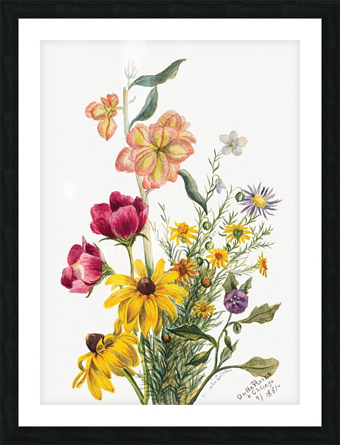 Group of Flowers 1881 Picture Frame print