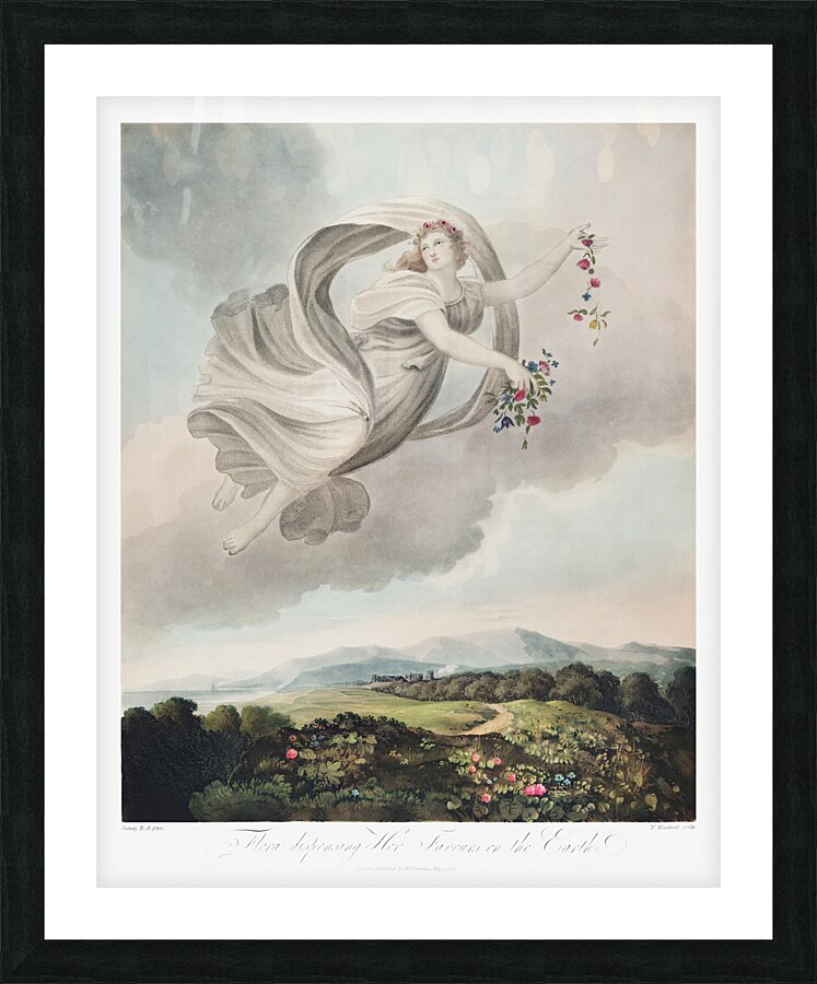 Flora Dispensing Her Favours on the Earth Picture Frame print