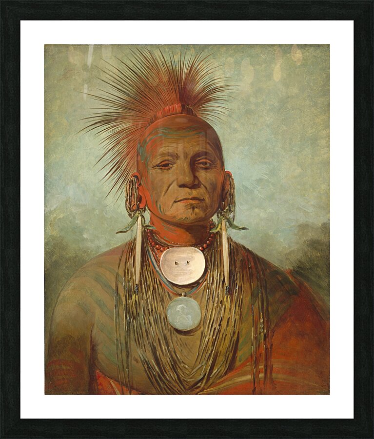 See-non-ty-a an Iowa Medicine Man 1844-1845 Picture Frame print