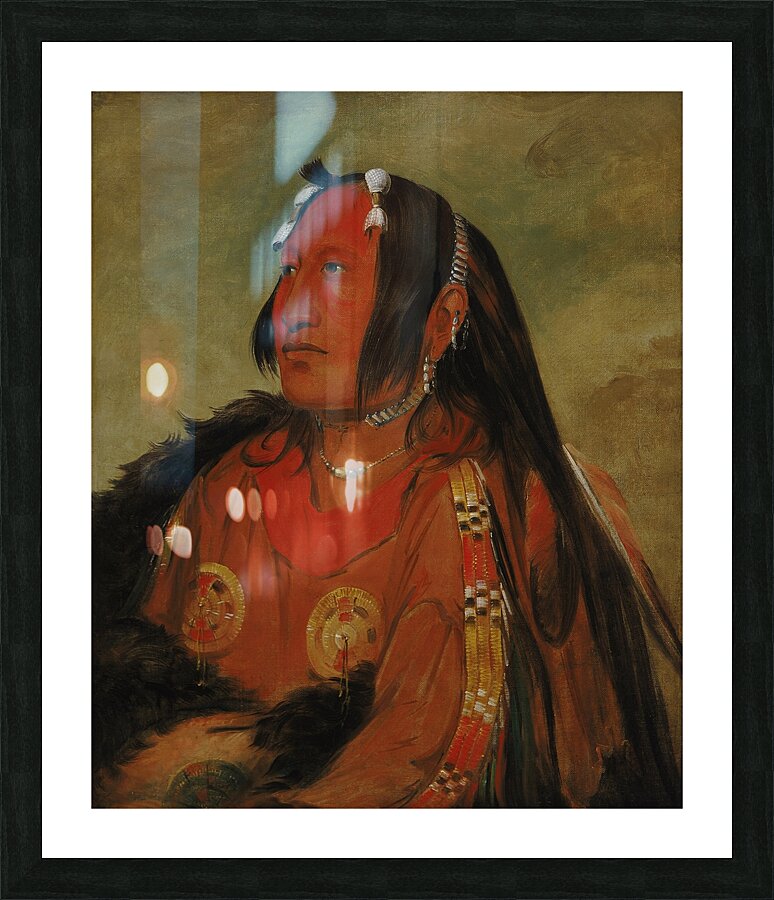 Wi-jún-jon Pigeon’s Egg Head The Light a Distinguished Young Warrior Picture Frame print