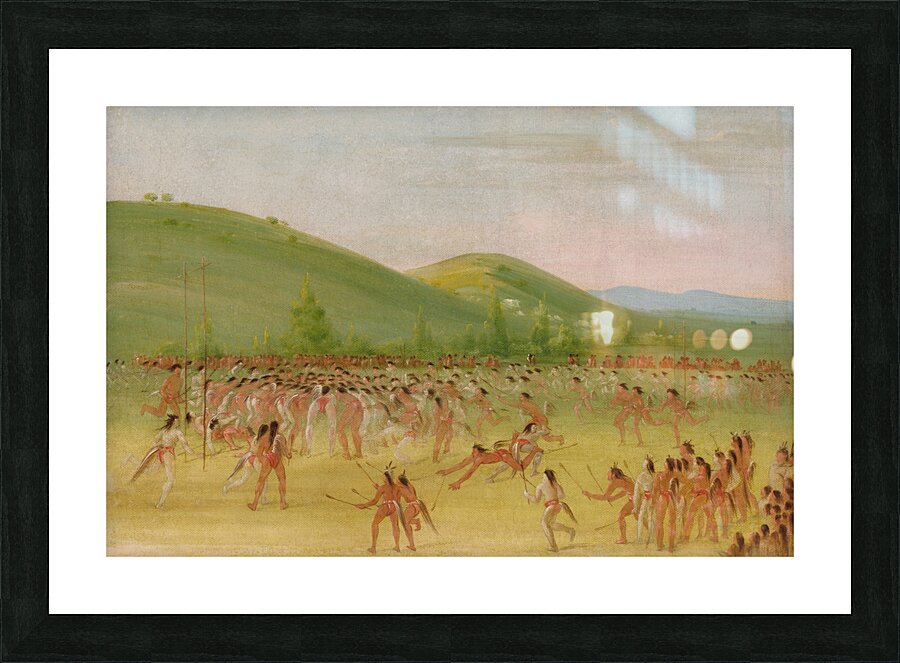 Ball-Play of The Choctaw–Ball Down 1834-1835 Picture Frame print