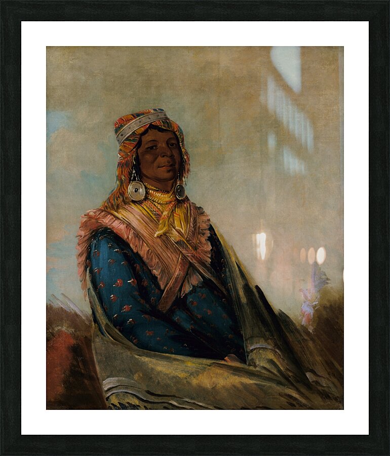 Hól-Te-Mál-Te-Téz-Te-Néek-Ee Sam Perryman 1834 Impression et Cadre photo