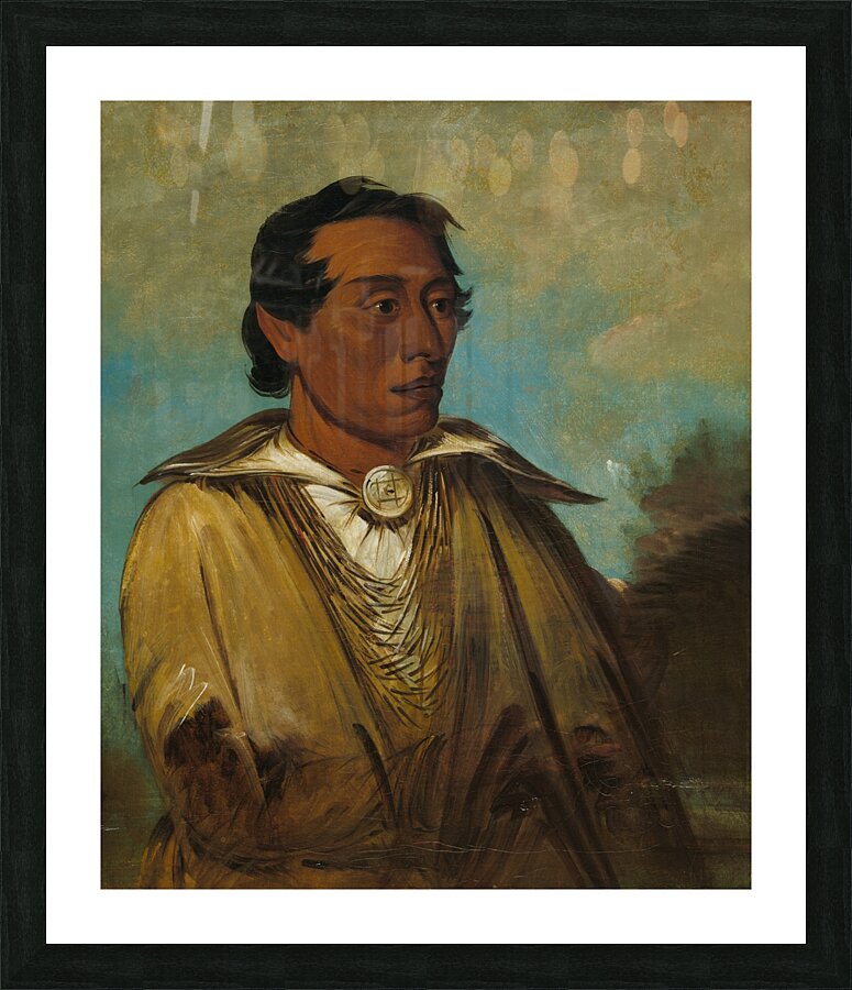 Kee-Án-Ne-Kuk Foremost Man Chief of The Tribe 1830 Picture Frame print