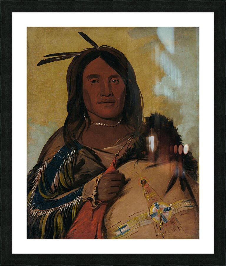 Ka-Pés-Ka-Da Shell Man An Oglala Brave 1832 Picture Frame print