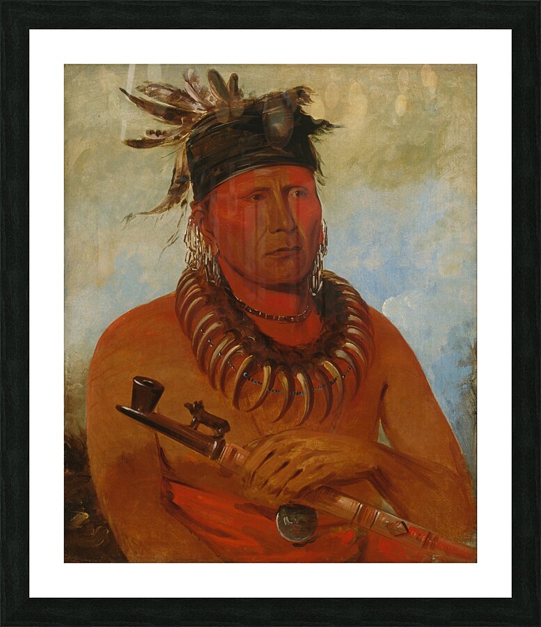 Háw-Che-Ke-Súg-Ga He Who Kills The Osages Chief of The Tribe 1832 Picture Frame print