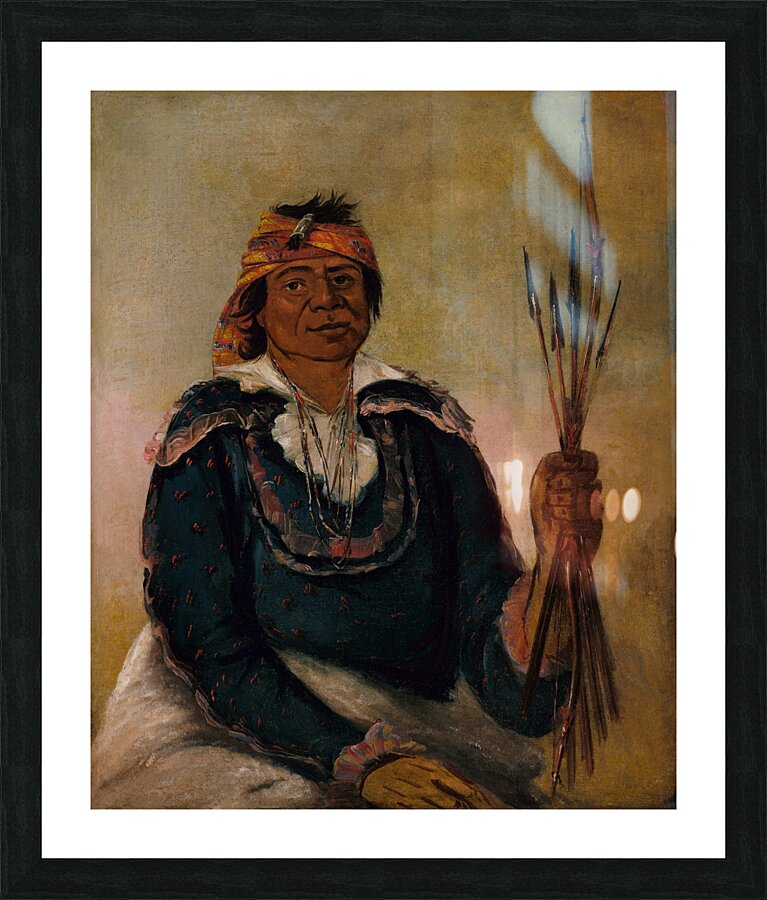 Ni-Có-Man The Answer Second Chief 1830 Picture Frame print