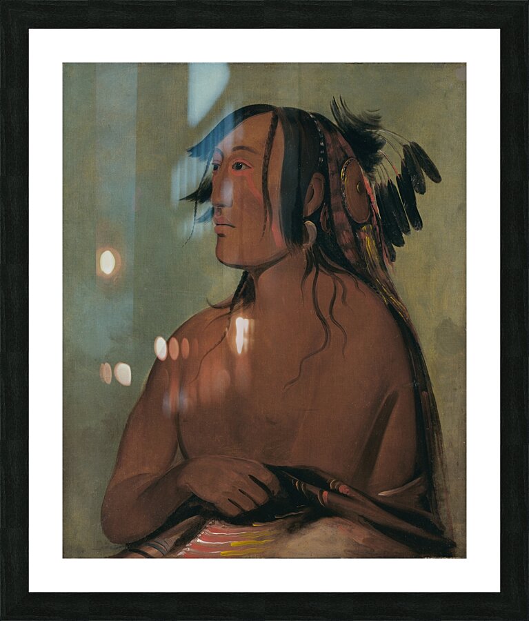 Pa-Ris-Ka-Roó-Pa Two Crows The Younger 1832 Picture Frame print