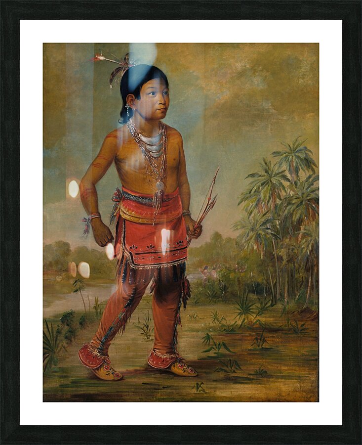 Osceola Nick-A-No-Chee a Boy 1840 Picture Frame print