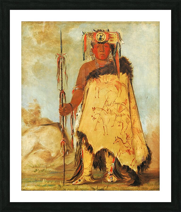 La-Wée-Re-Coo-Re-Shaw-Wee War Chief a Republican Pawnee 1832 Picture Frame print