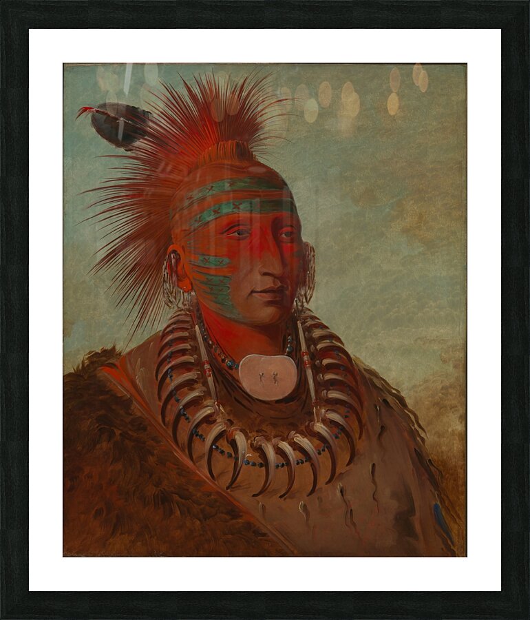 No-Ho-Mun-Ya One Who Gives No Attention 1844 Picture Frame print