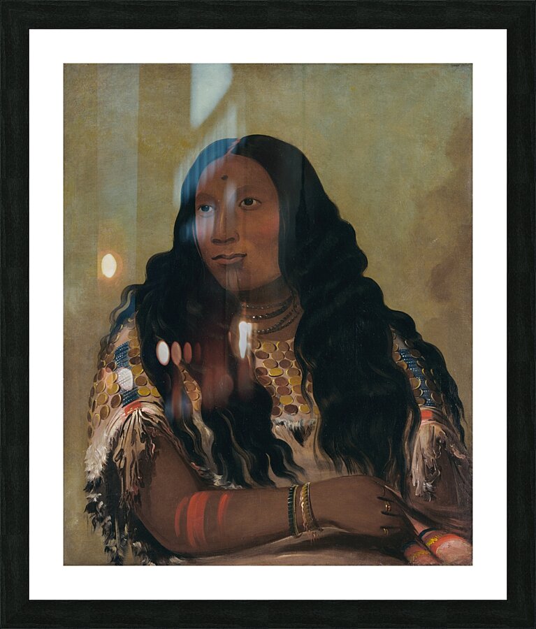 Tchón-Su-Móns-Ka Sand Bar Wife of The Trader François Chardon 1832 Picture Frame print