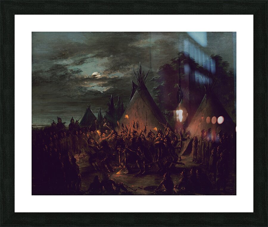Scalp Dance Sioux 1845-1848 Picture Frame print