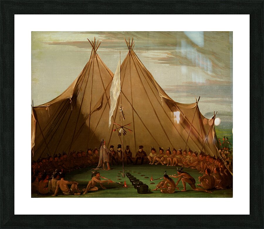 Sioux Dog Feast 1832-1837 Picture Frame print