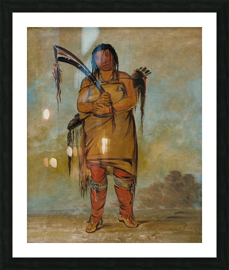 Wáh-Chees a Brave 1835 Picture Frame print