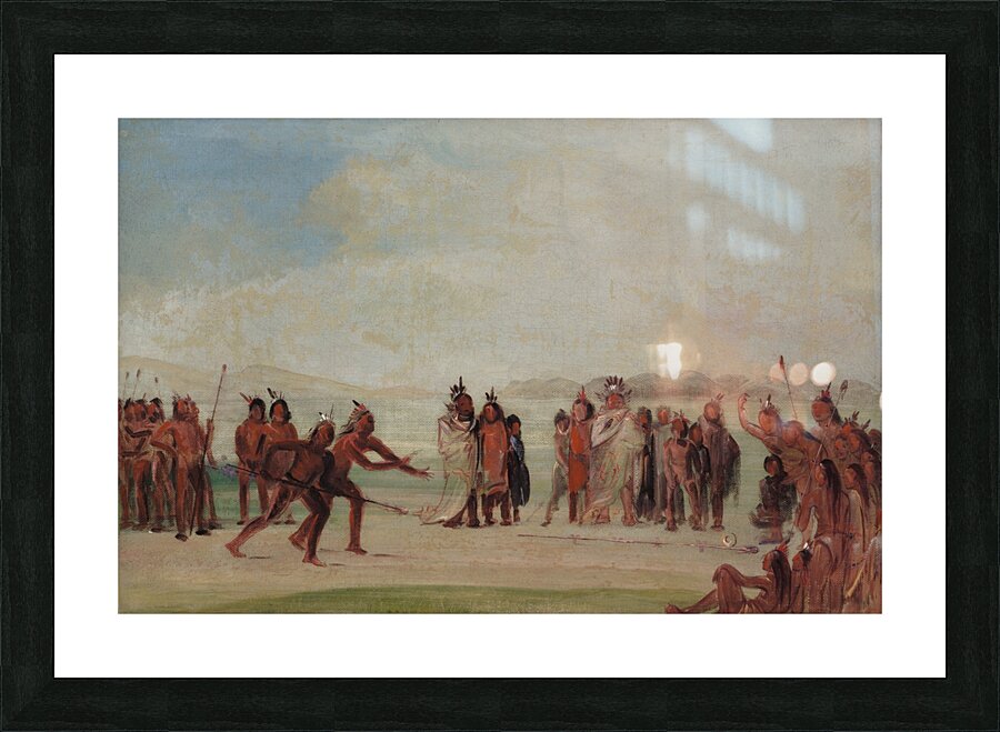 Tchung-Kee a Mandan Game Played With a Ring And Pole 1832-1833 Picture Frame print