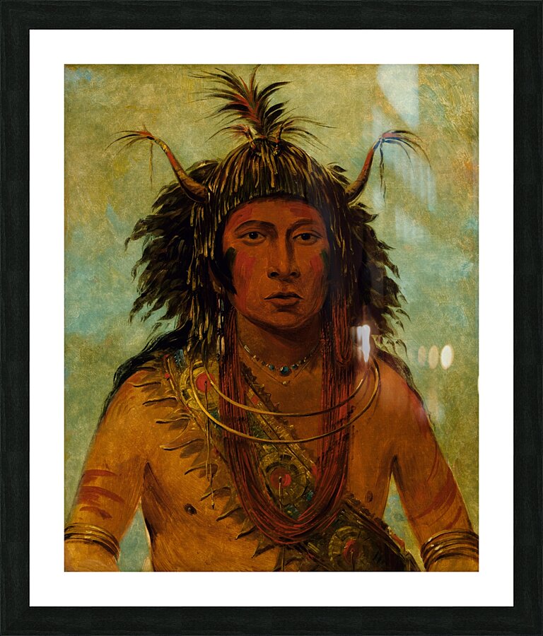 Say-Say-Gon Hail Storm War Chief 1845 Picture Frame print